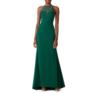 Badgley Mischka Emerald Lace Tyler Gown 4